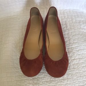JCrew Suede Leather Ballet Flats SZ 7.5